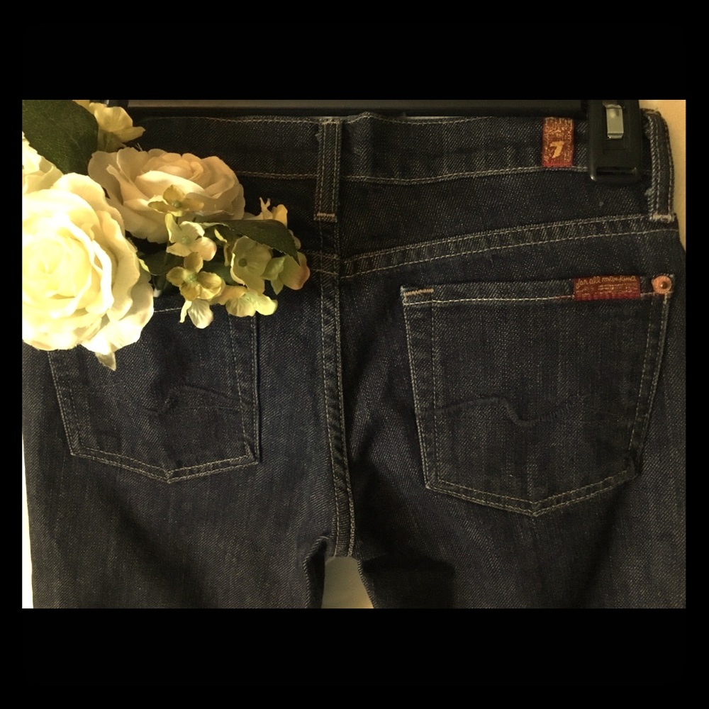 “7 For All Mankind” Dark Jeans.  Roxanne. Sz 24.